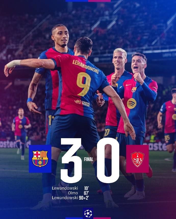 巴塞罗那横扫水晶宫，顺利晋级欧冠八强！的简单介绍